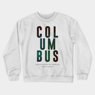 Columbus City typography Crewneck Sweatshirt